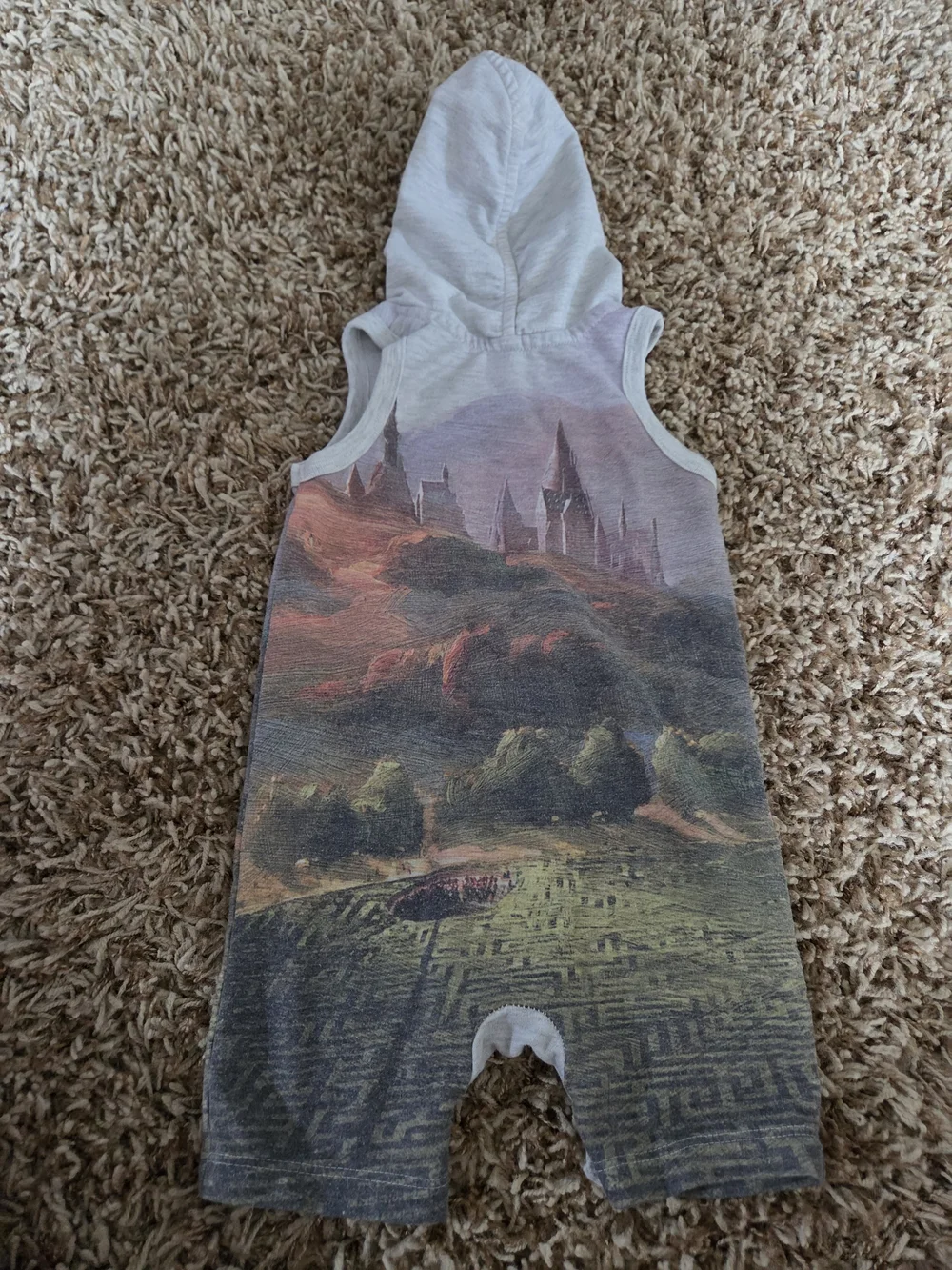 Sleeveless Hooded Romper Harry Potter
